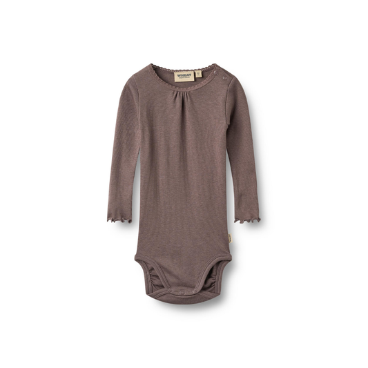 Wheat Lotta rib body plum truffle