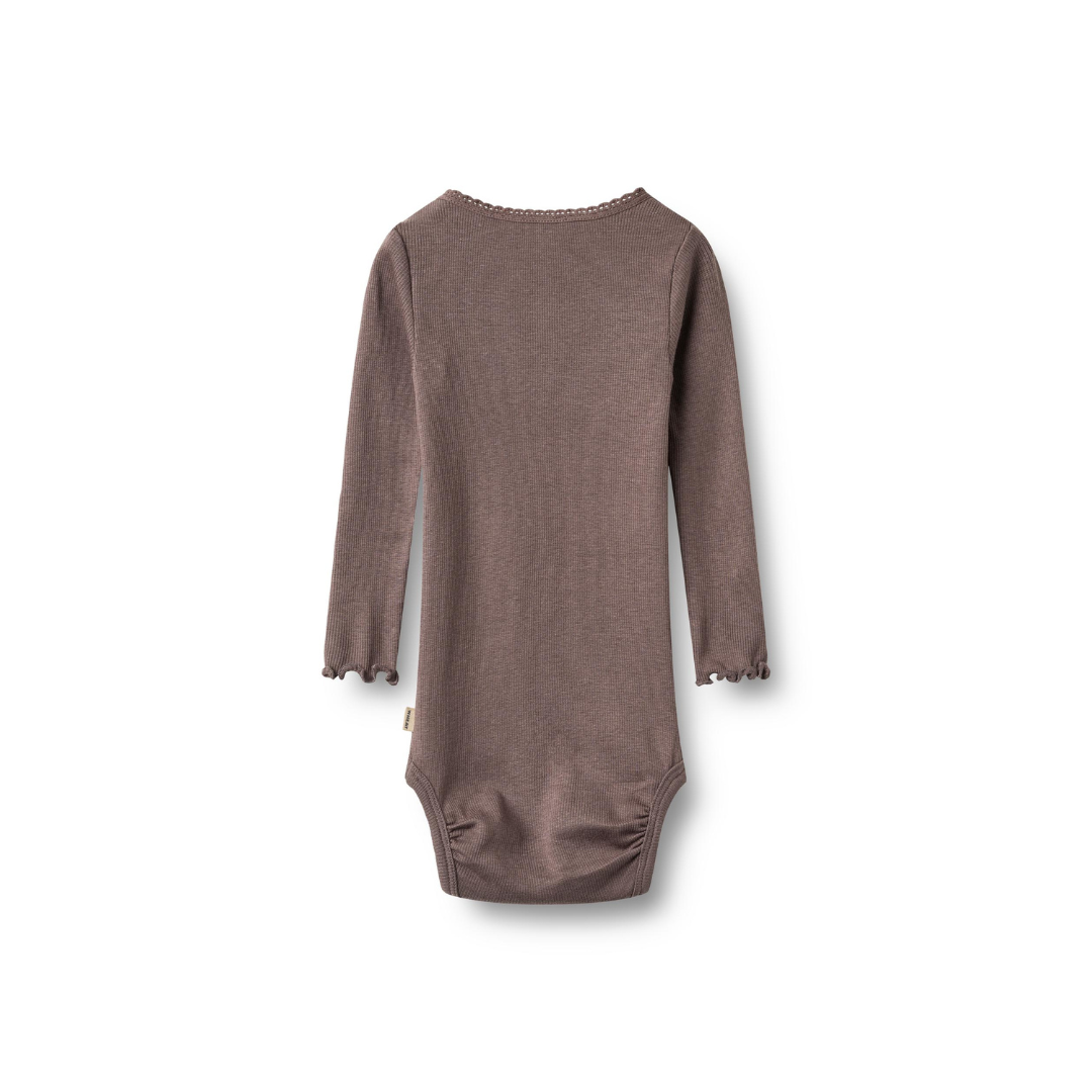 Wheat Lotta rib body plum truffle