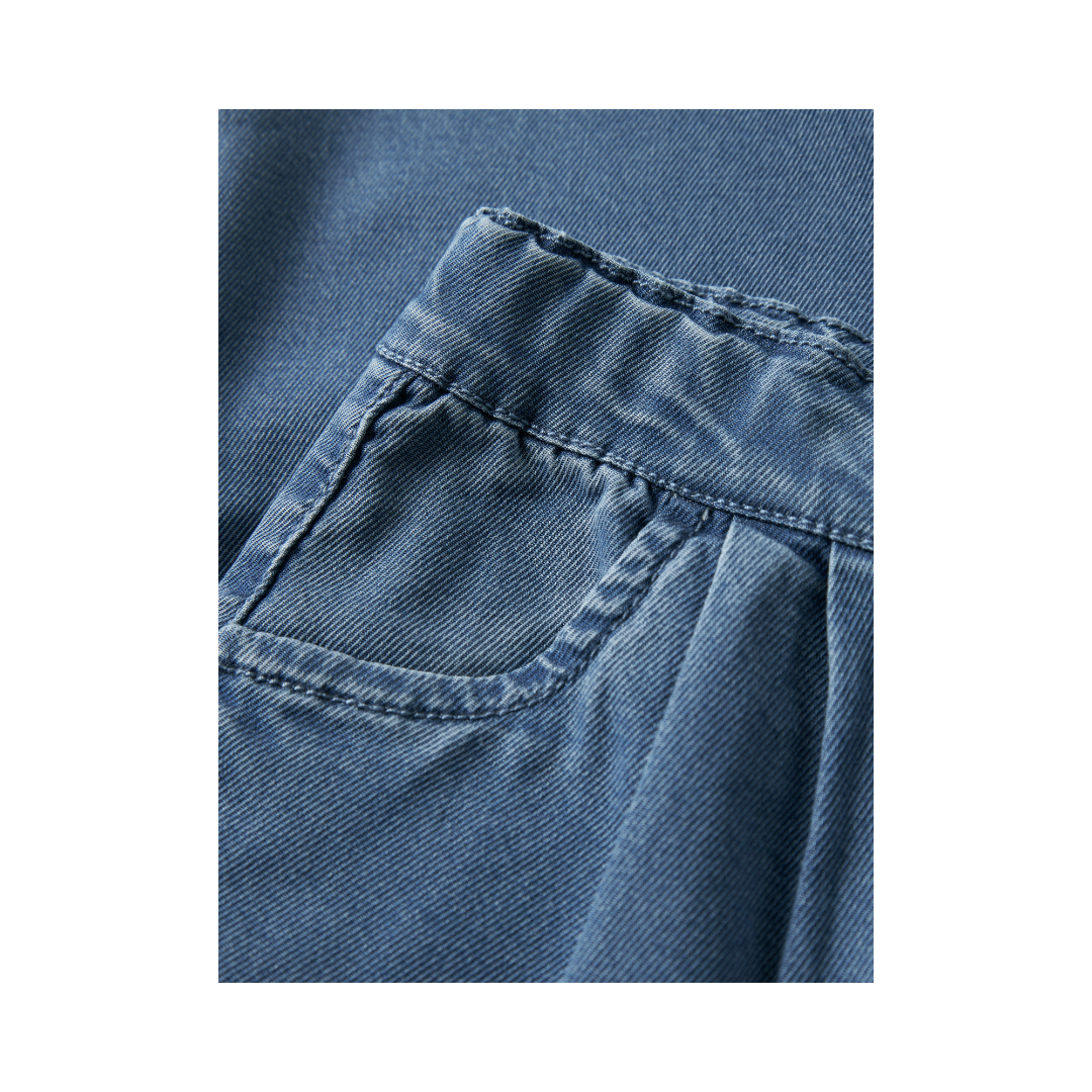 Name It Bella wide pull up jeans medium blue denim