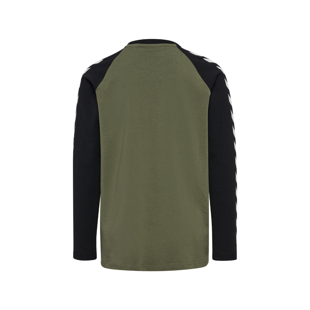 Hummel Boys t-shirt LS dusty olive