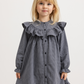 Pige med MarMar Dalina kjole pigeon blue check