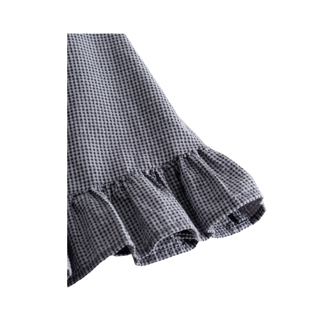 MarMar Dalina kjole pigeon blue check