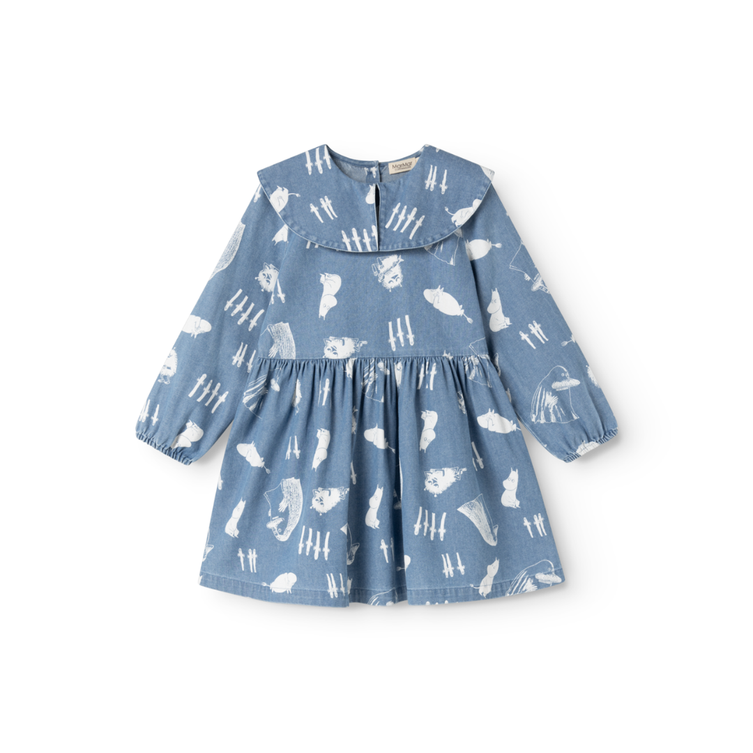 MarMar Dalva denim print kjole moomins 