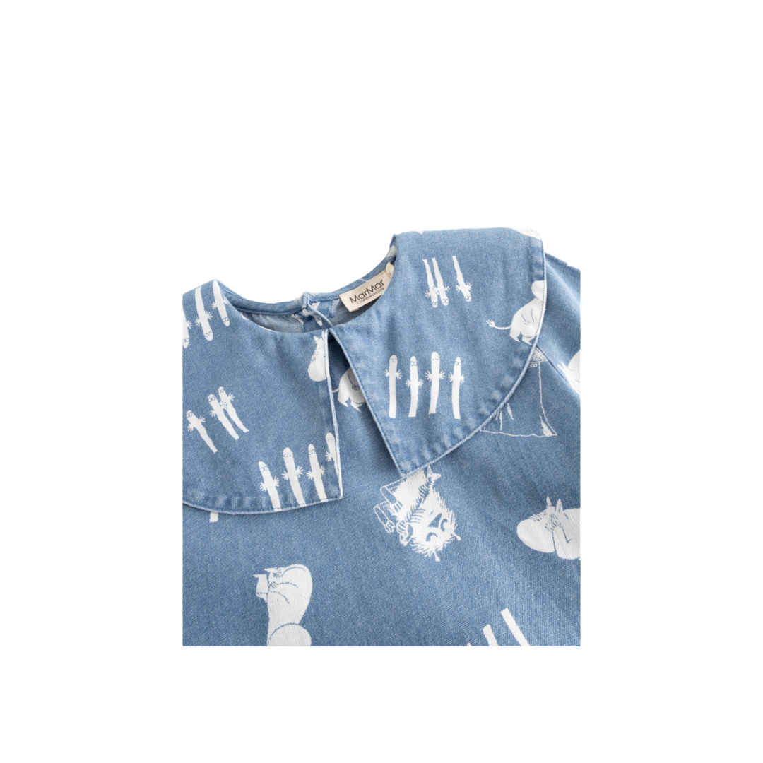 MarMar Dalva denim print kjole moomins 