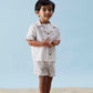 Dreng med Name It Halom skjorte SS bright white