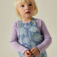 Pige med Name It Silla bib kjole light blue denim