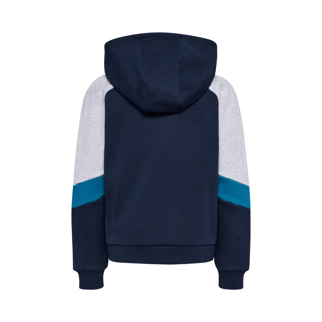 Hummel Loose blocked zip hoodie dress blues
