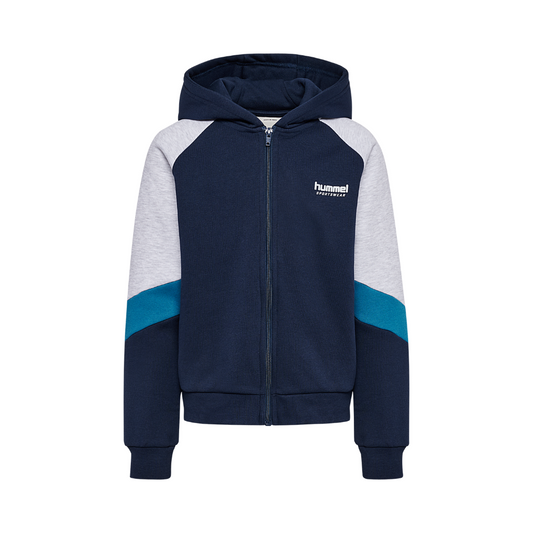 Hummel Loose blocked zip hoodie dress blues