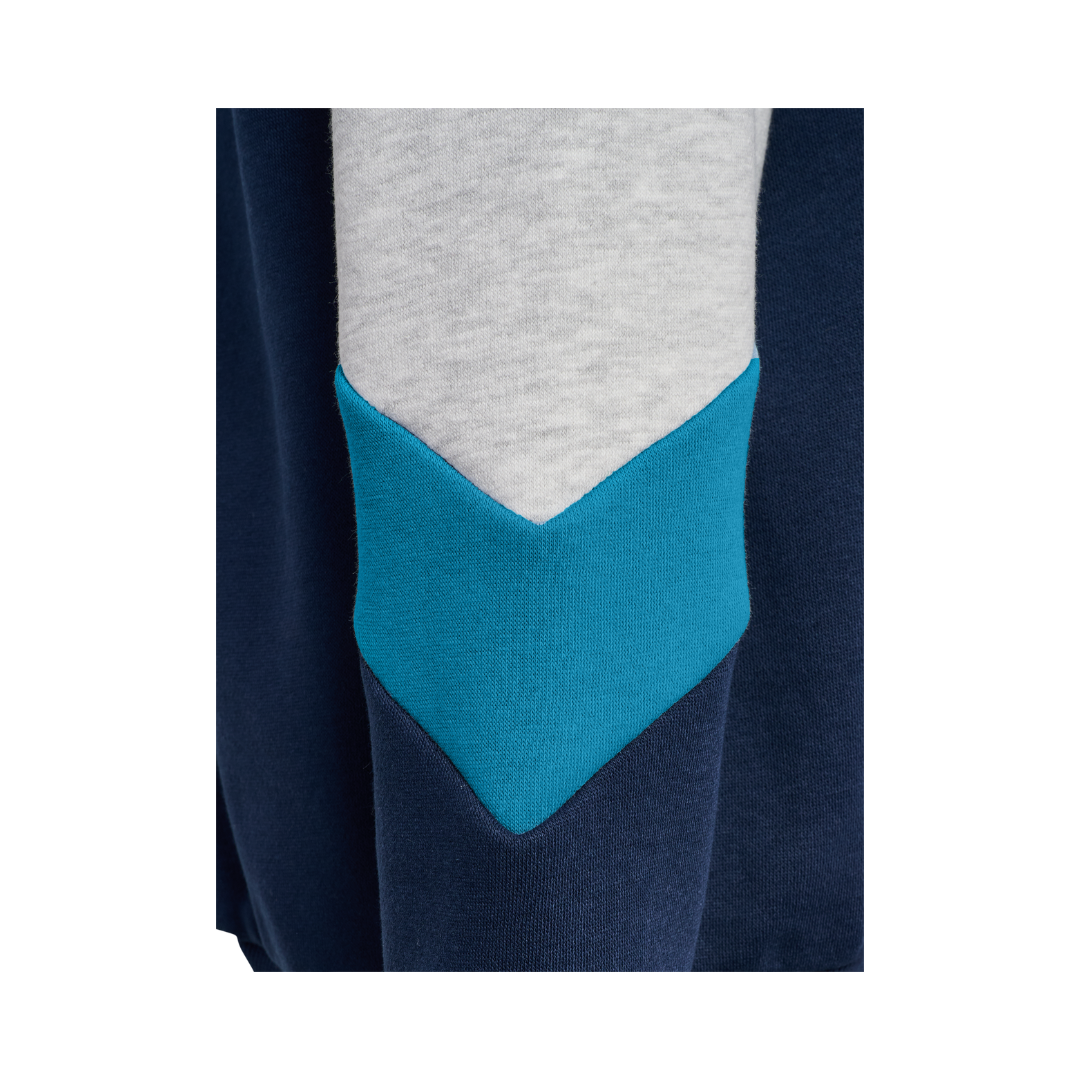 Hummel Loose blocked zip hoodie dress blues