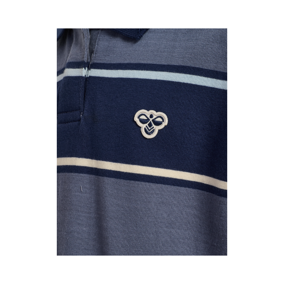 Hummel JR loose stripe polo bluse flint stone 