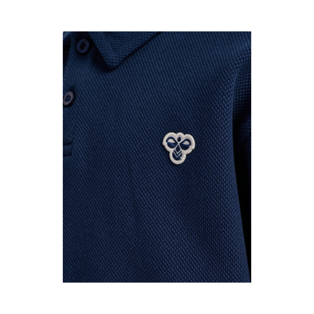 Hummel Pique loose polo sweatshirt dress blue