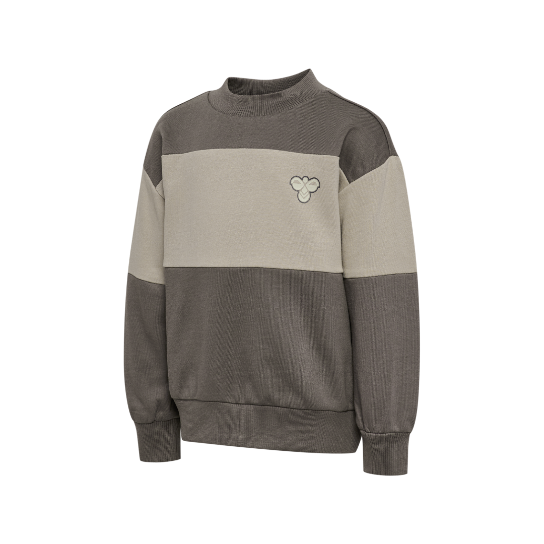 Hummel Mini loose block sweatshirt dark gull gray