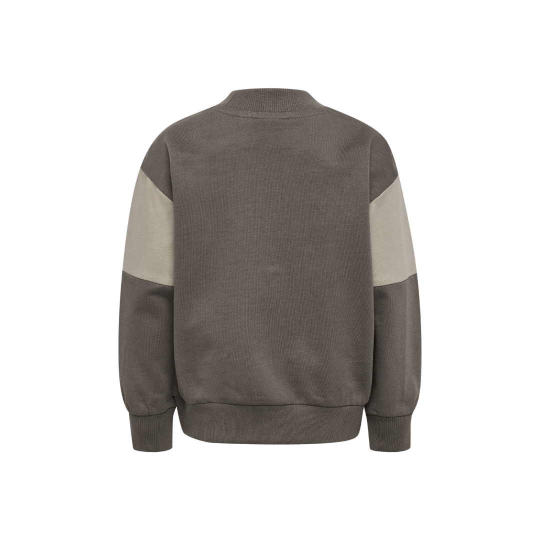 Hummel Mini loose block sweatshirt dark gull gray
