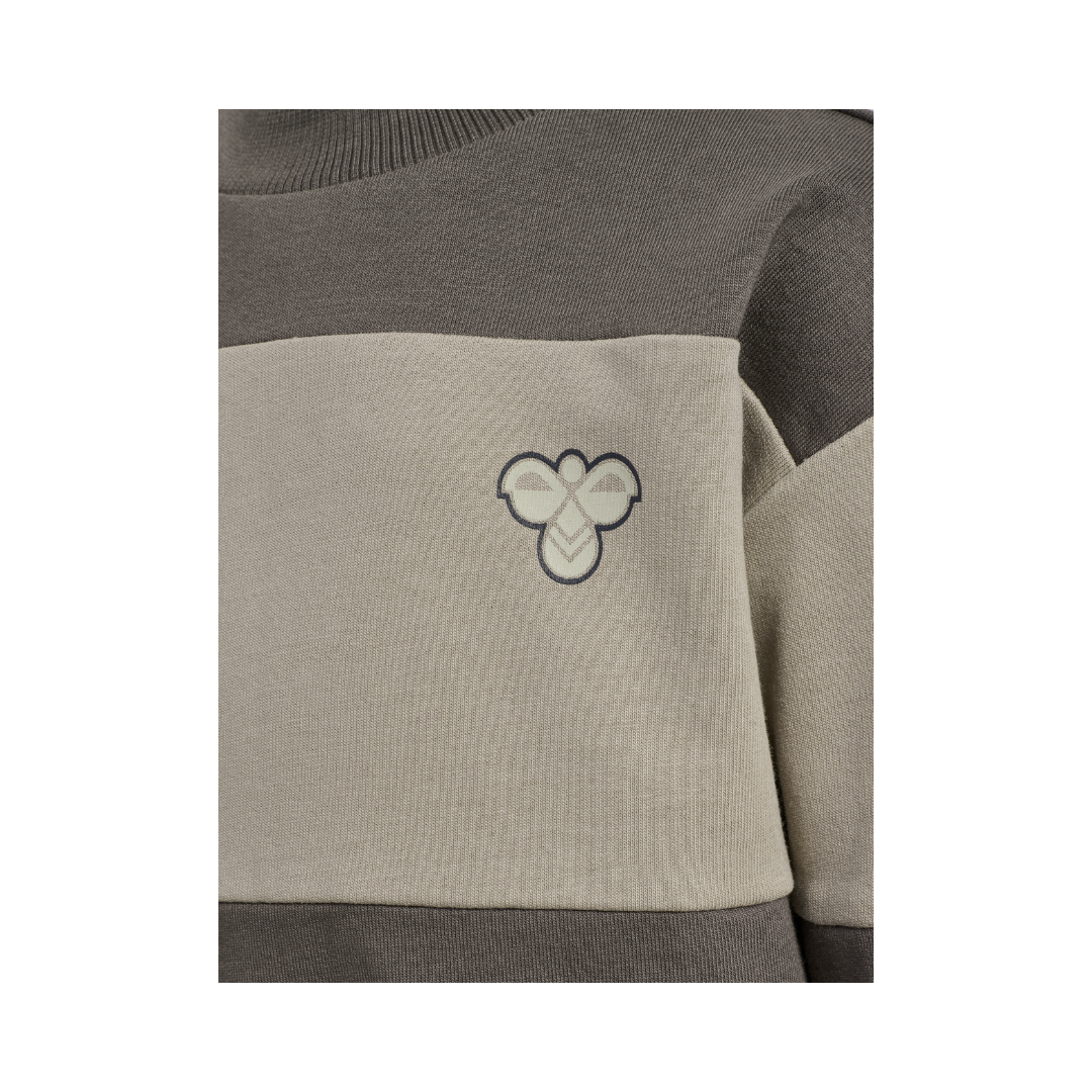 Hummel Mini loose block sweatshirt dark gull gray