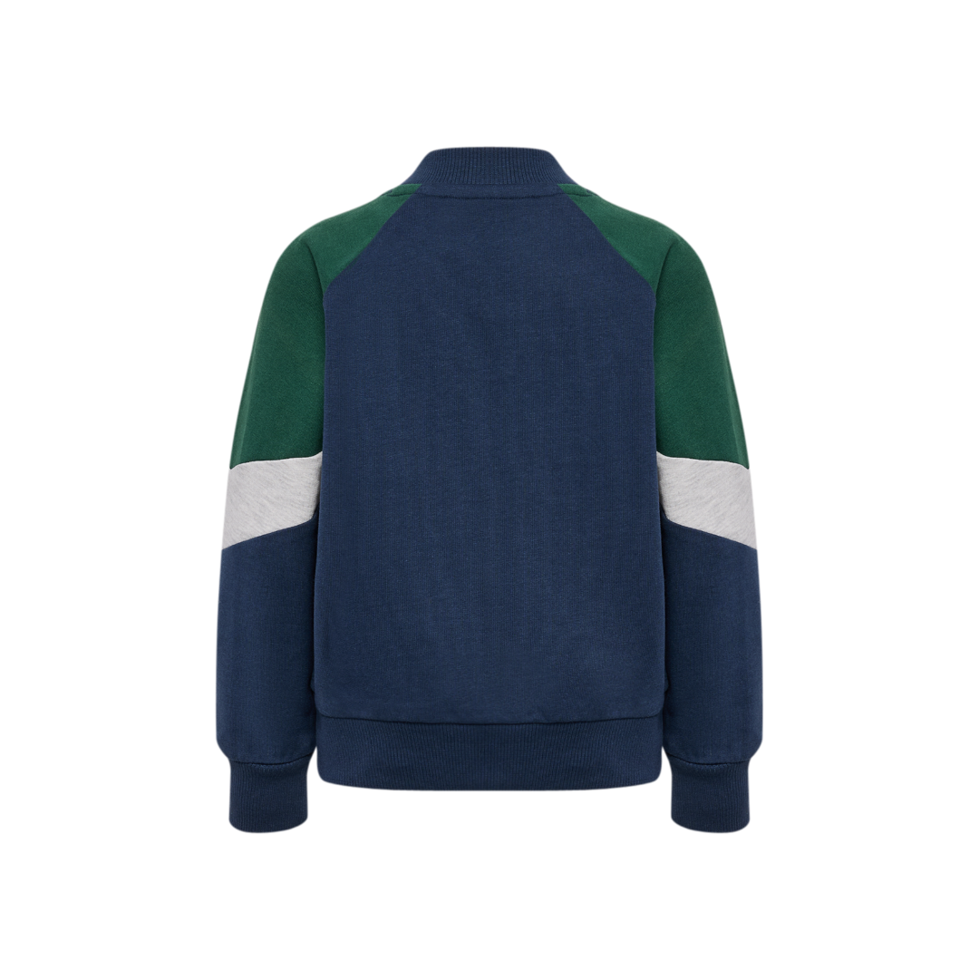 Hummel Mini loose block zip jacket dress blues