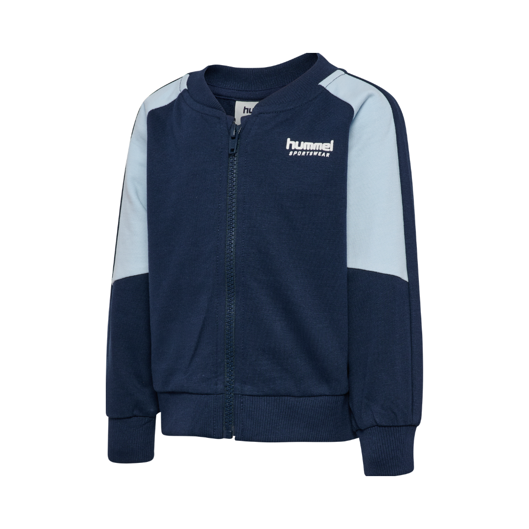 Hummel Mini loose block zip jacket skyway