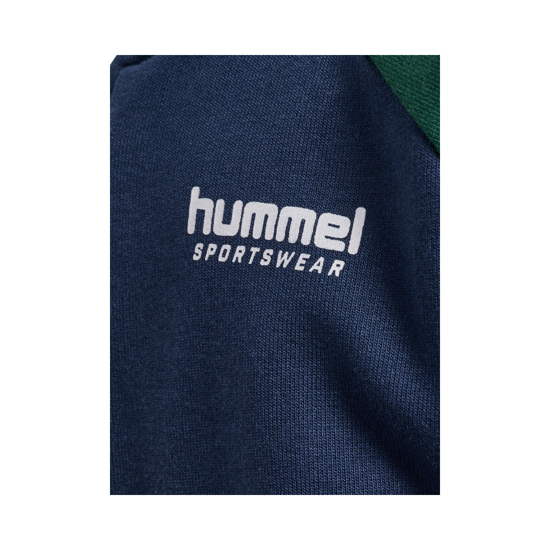 Hummel Mini loose block zip jacket dress blues