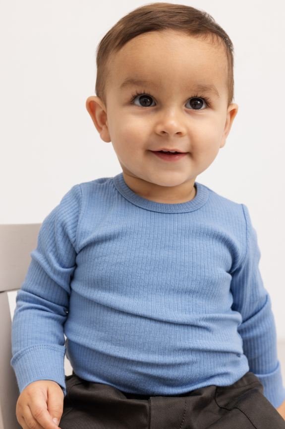 Baby dreng med MarMar Modal body LS blue heaven
