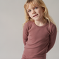 Pige med MarMar Tani modal fine rib tee dusty grape