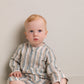Dreng med MarMar Panu bukser dusty blue stripe 