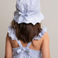 Pige med MarMar Danita frill kjole blue mist 