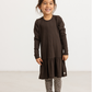 Pige med MarMar Leo leggings dark brown leo