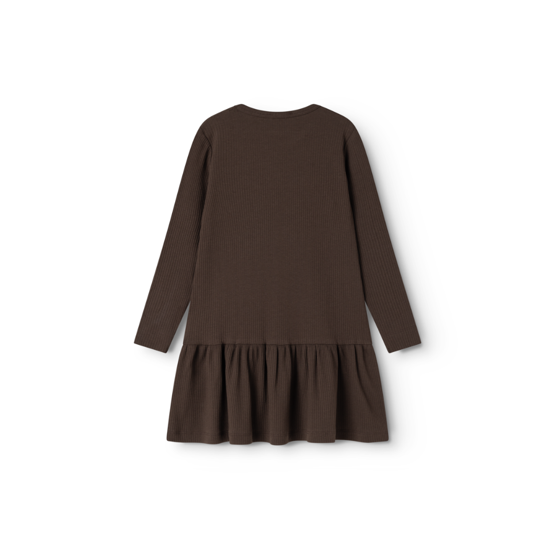 Modal Diro kjole dark roast 1