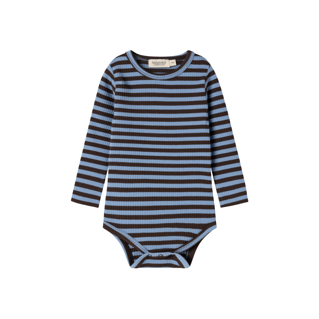 MarMar Modal body plain LS blue heaven stripe