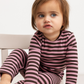 Pige med MarMar Modal body plain LS heather stripe