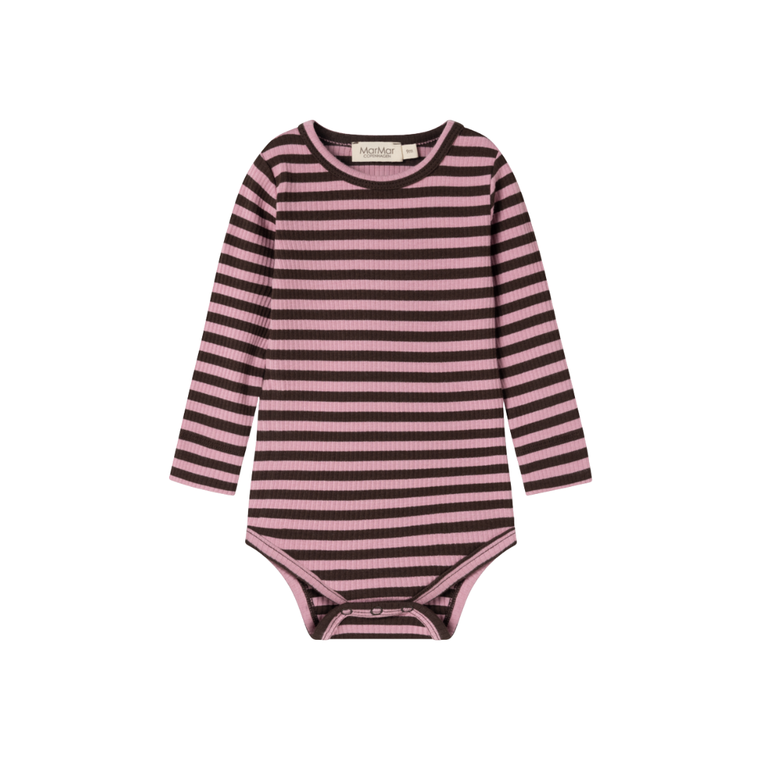 MarMar Modal body plain LS heather stripe
