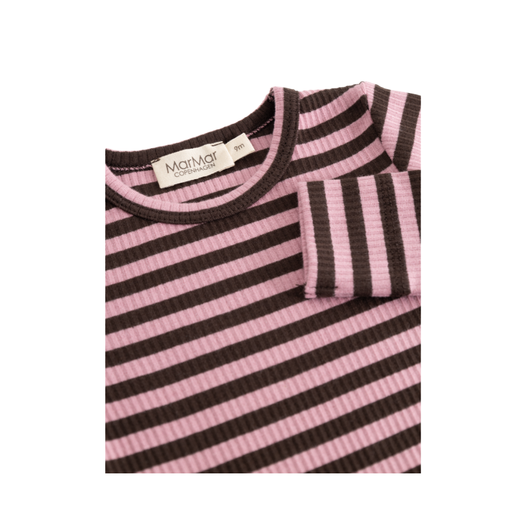 MarMar Modal body plain LS heather stripe