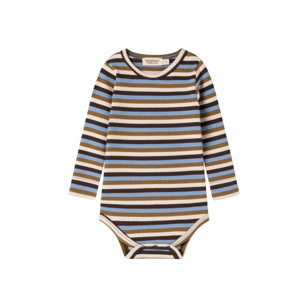 MarMar Modal body plain LS stripes