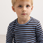Dreng med MarMar Modal tee plain LS blue heaven stripe