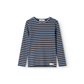 MarMar Modal tee plain LS blue heaven stripe