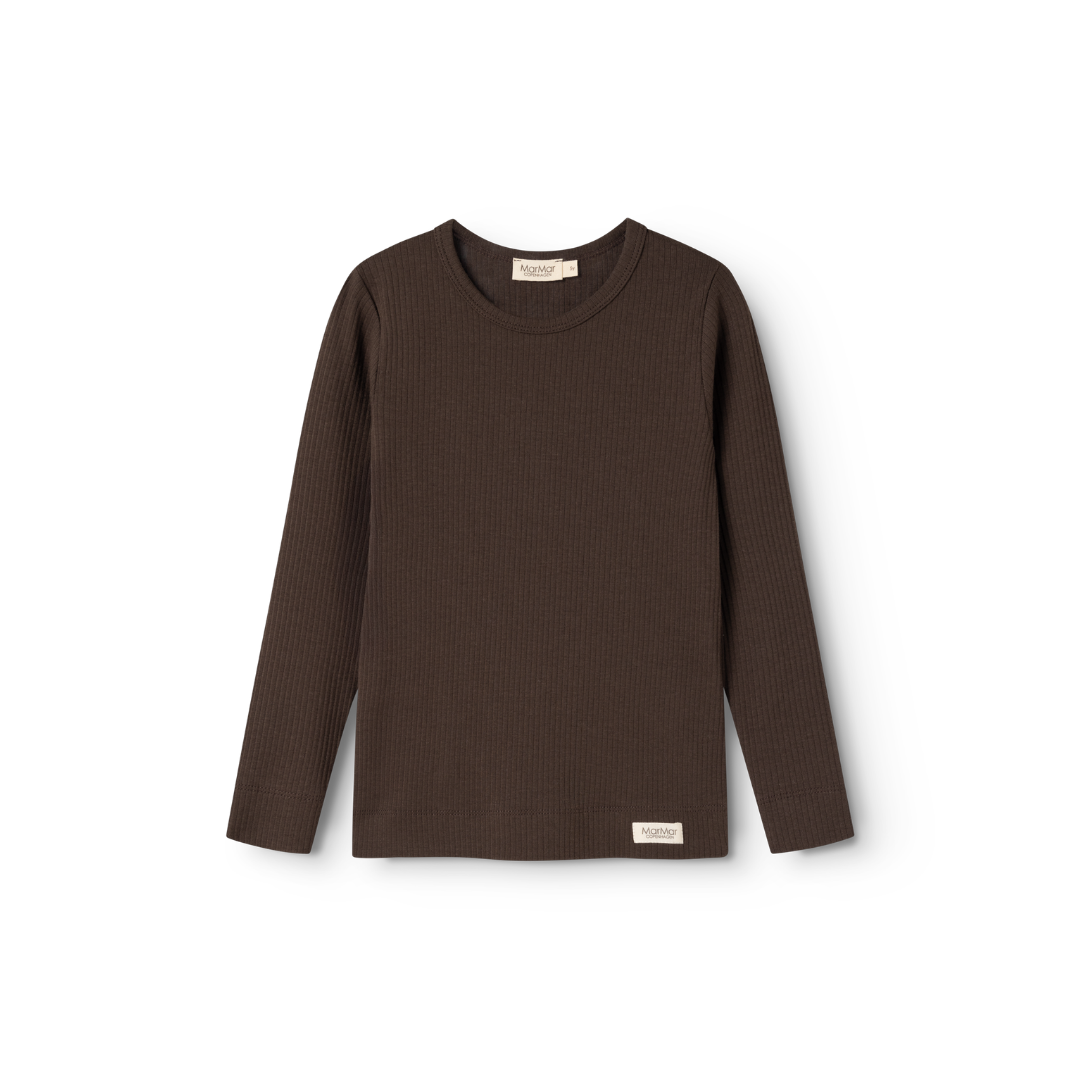 MarMar Modal tee plain LS dark roast