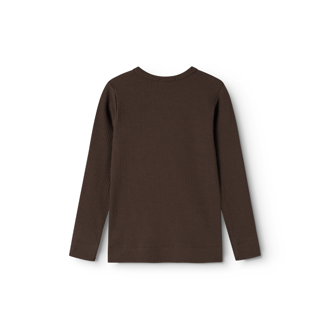 MarMar Modal tee plain LS dark roast