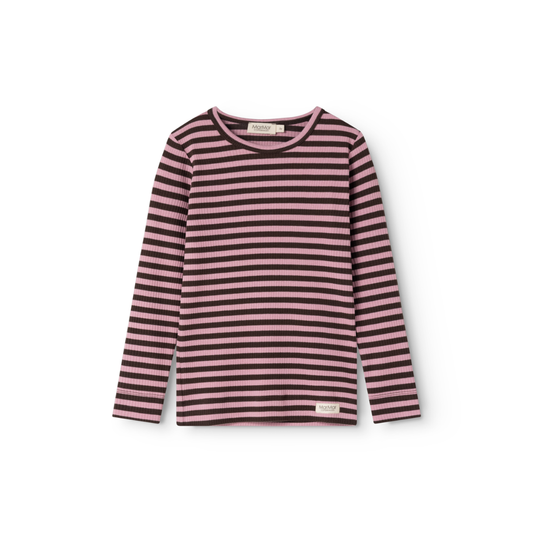 MarMar Modal tee plain LS heather stripe