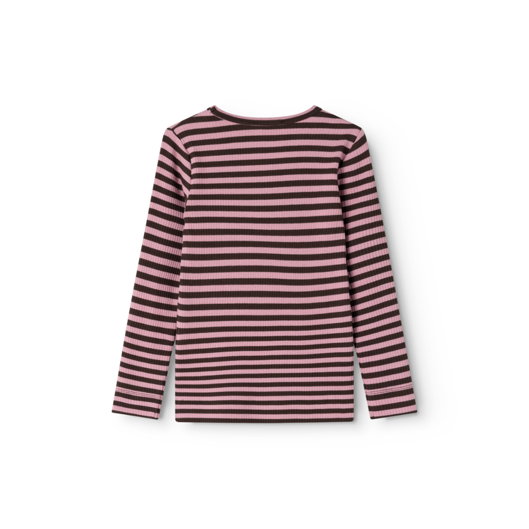 MarMar Modal tee plain LS heather stripe