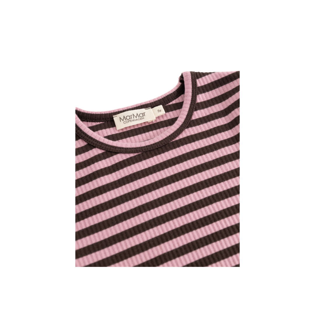 MarMar Modal tee plain LS heather stripe