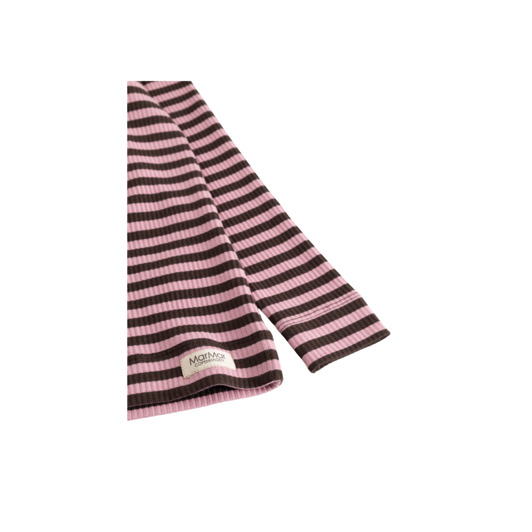 MarMar Modal tee plain LS heather stripe