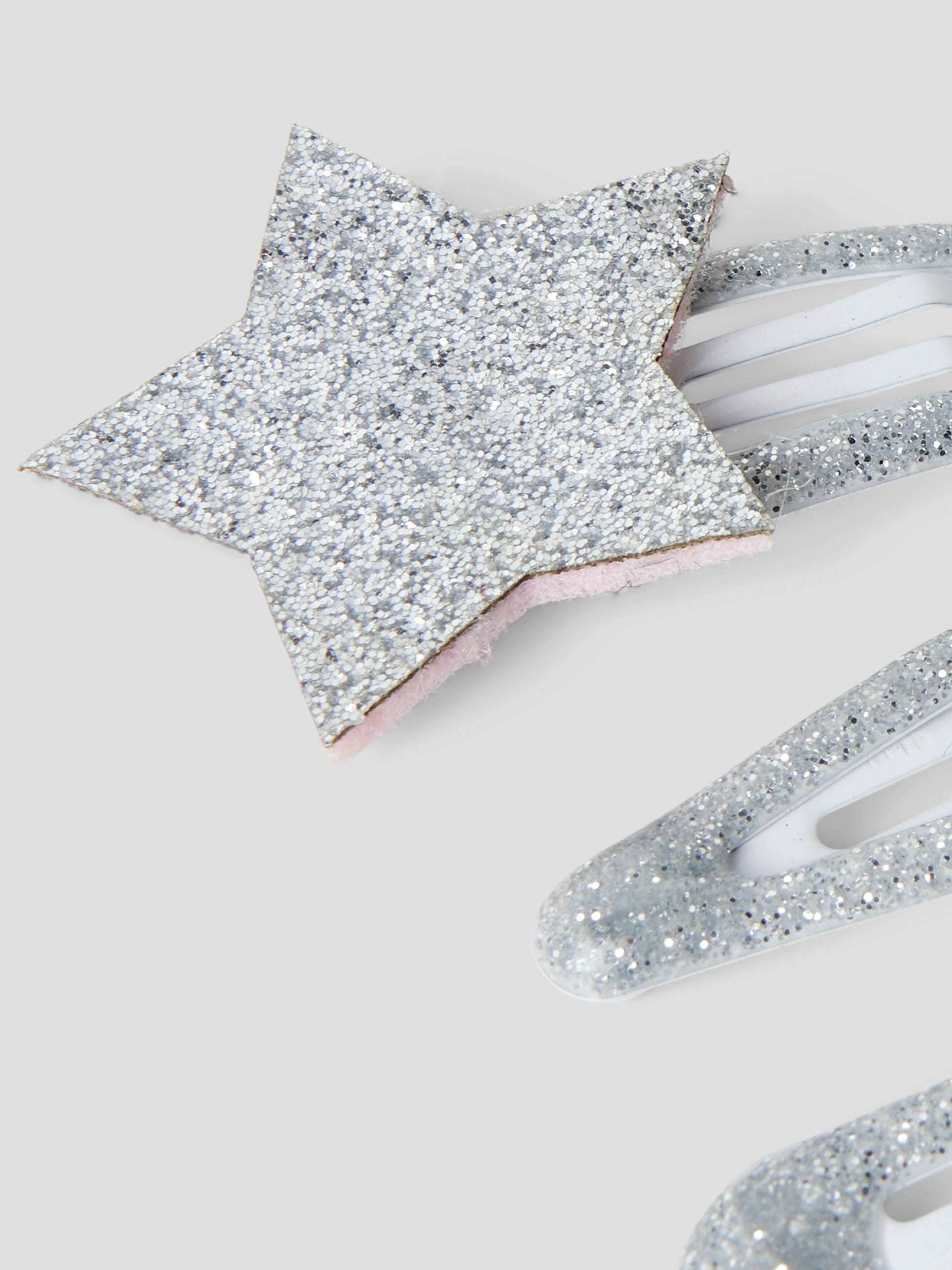 Name It Rosa 4-pak hårklemmer silver stars