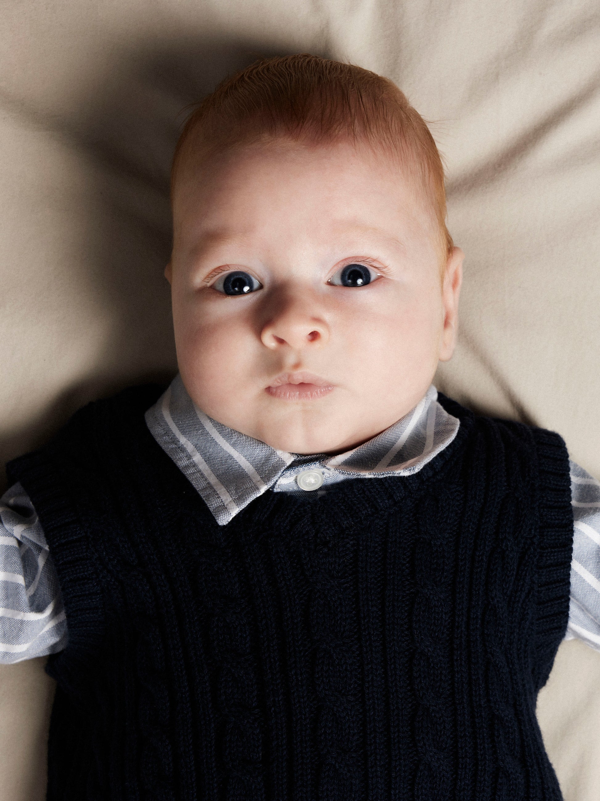 Baby dreng med Name It Roman strik vest navy blazer