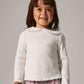 Pige med Name It Baila LS bluse bright white