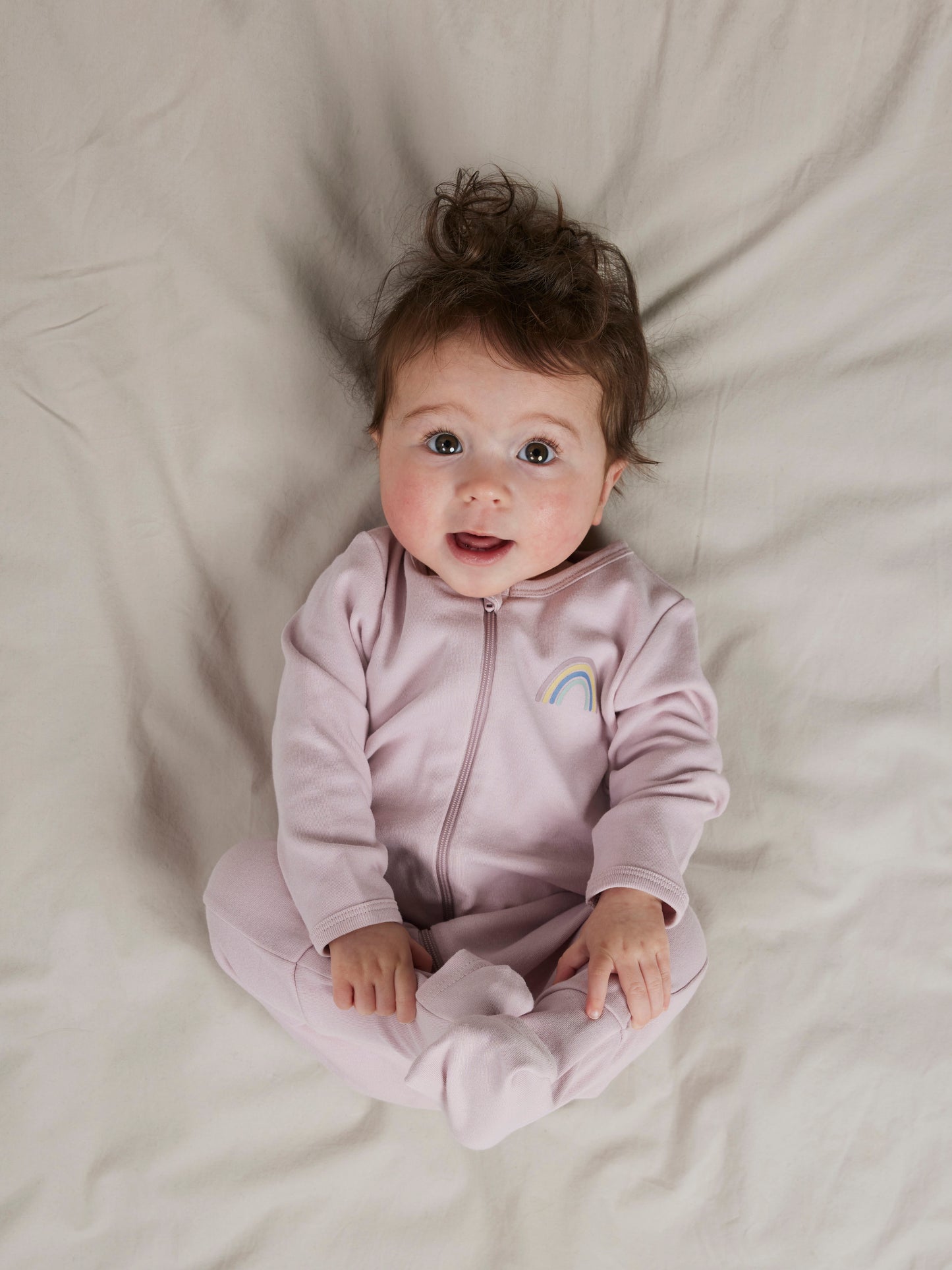 Pige med Name It 2-pak natdragt rainbow jet stream w/ burnished lilac