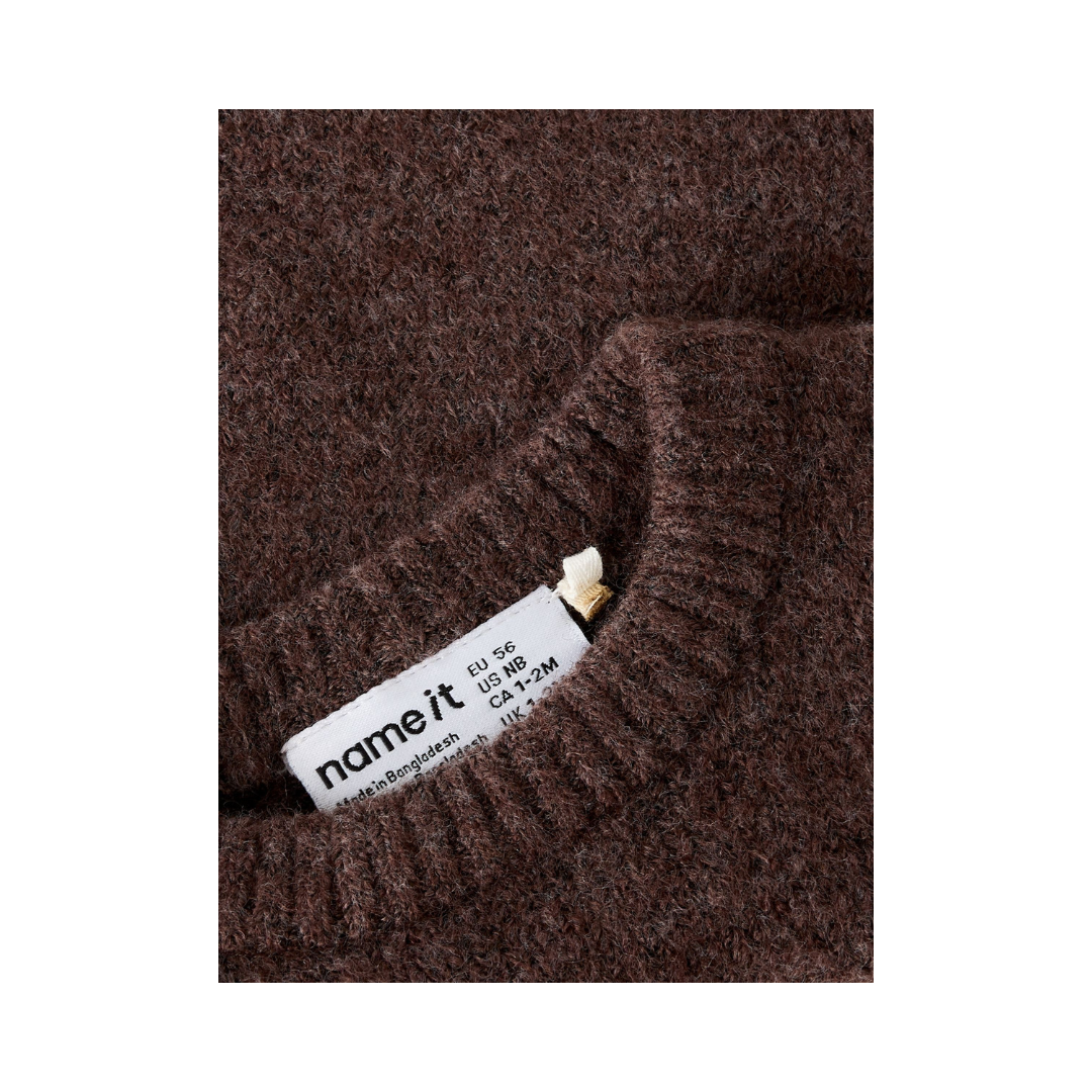 Name It Reifyly strik vest peppercorn