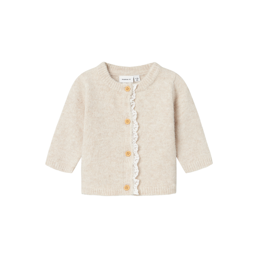 Name It Rikimmi LS strik cardigan peyote melange