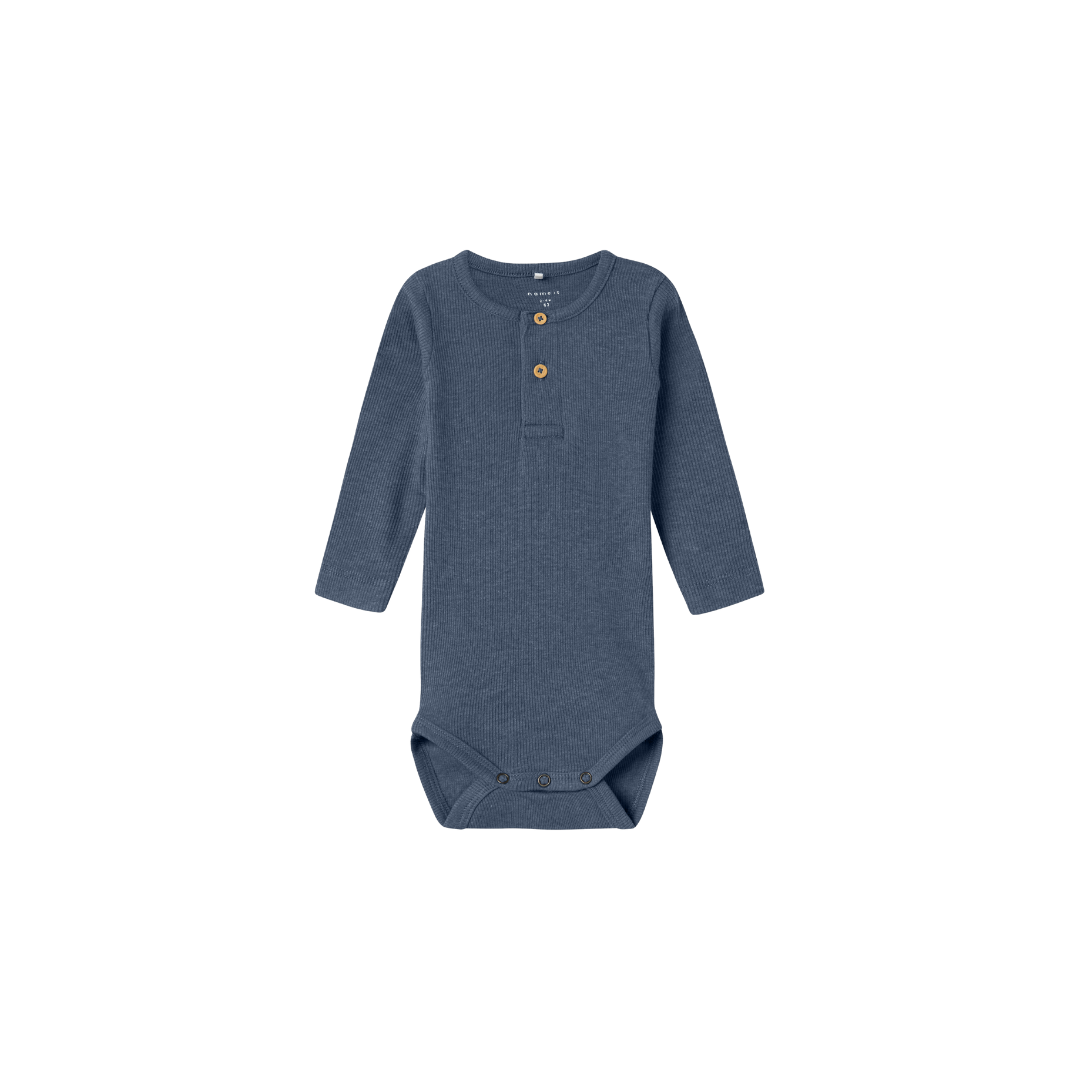 Name It Kab body LS vintage indigo melange