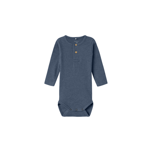 Name It Kab body LS vintage indigo melange
