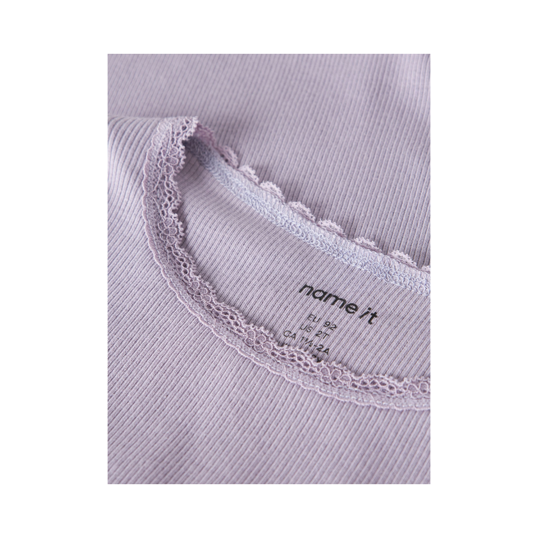 Name It Kab bluse LS lavender gray