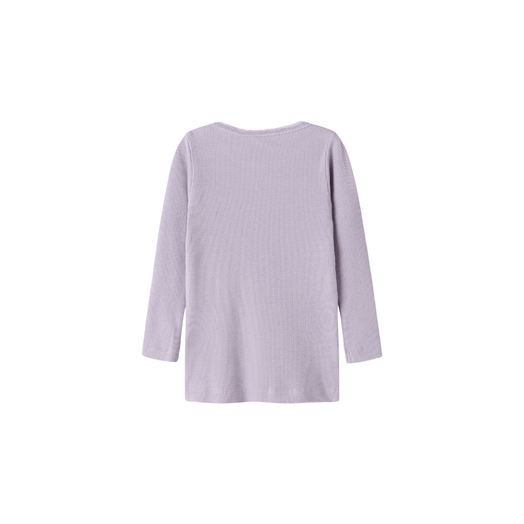 Name It Kab bluse LS lavender gray